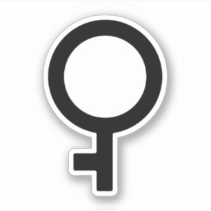 Demigirl-gendersymbool Sticker