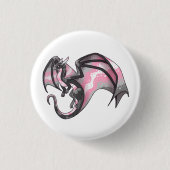 Demigirl Pride Dragon Ronde Button 3,2 Cm (Voorkant)