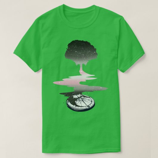 Demigirl Tree LGBT Pride Vlag T-shirt (Design voorkant)