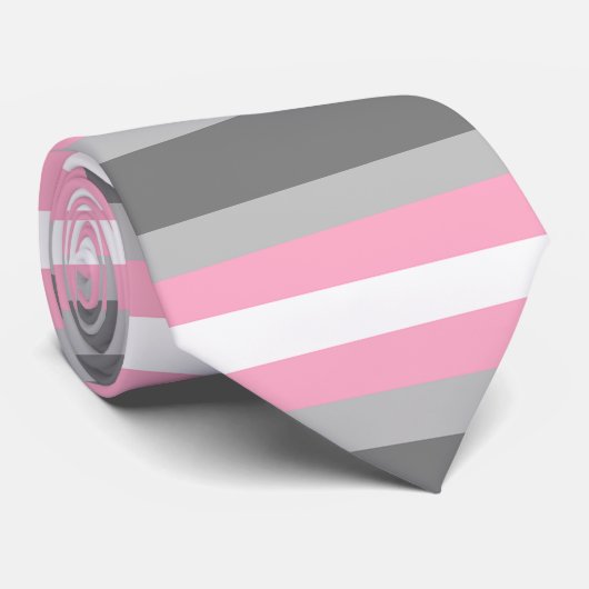 DemiGirl-vlag Stropdas (Opgerold)