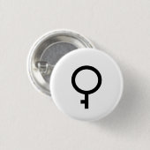 Demigirlsymbool Ronde Button 3,2 Cm (Voorkant /achterkant)