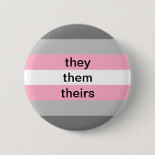 demigreer zij/zij knoop ronde button 5,7 cm (Voorkant)