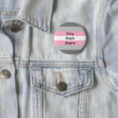 demigreer zij/zij knoop ronde button 5,7 cm (In situ)