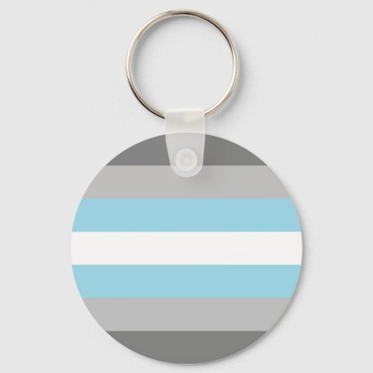 Demiguy-vlag LGBT Sleutelhanger (Voorkant)