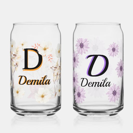 Demila name ane letter on mug -letter D,print name (Verso)