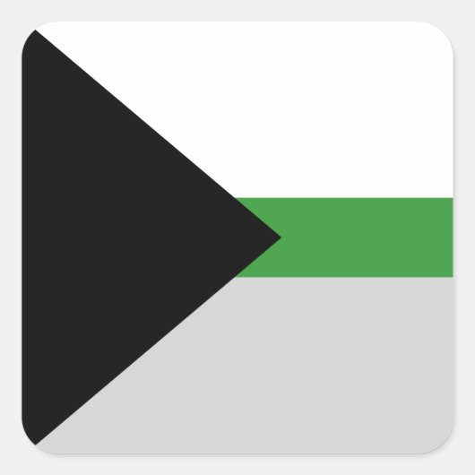 Demiromantic Pride Flag  Vierkante Sticker (Voorkant)