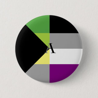 Demiromantische Asexual Demi Ace Pin Ronde Button 5,7 Cm