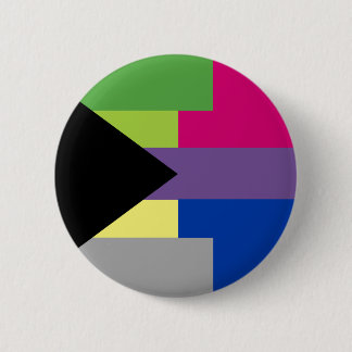 Demiromantische Bisexual Pin Ronde Button 5,7 Cm