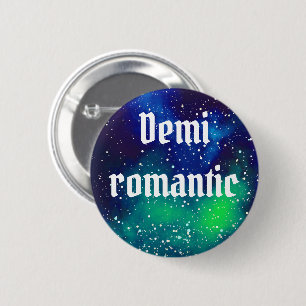 Demiromantische  Galaxy-identiteit Ronde Button 5,7 Cm
