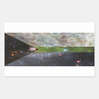 Demiromantische nevelvlag stickers