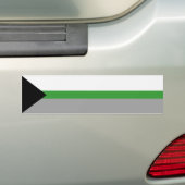 Demiromantische Pride Bumpersticker (Op auto)
