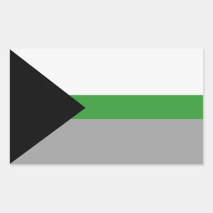 Demiromantische Pride Rechthoekige Sticker