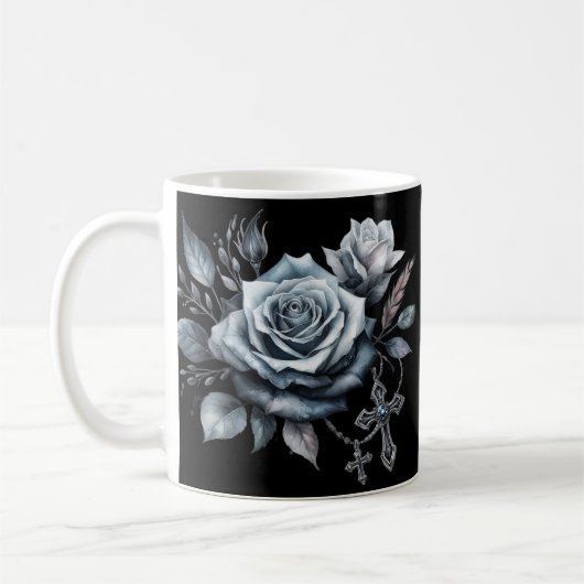 Demise Darling Blue Rose Mug (Gauche)