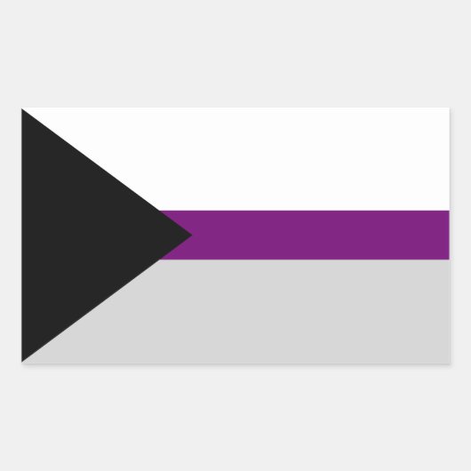 Demisexual Flag Rechthoekige Sticker (Voorkant)