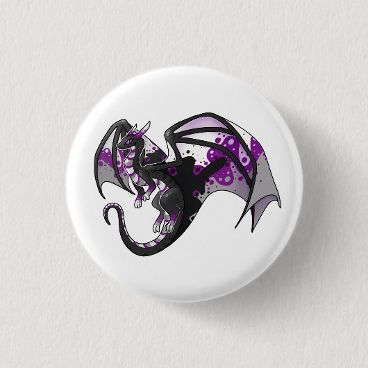 Demisexual Pride Dragon Ronde Button 3,2 Cm (Voorkant)