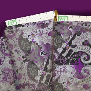 Demisexual Pride Flag Colors Dragon Damask Fabric Stof
