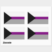 Demisexual Pride Rechthoekige Sticker (Vel)