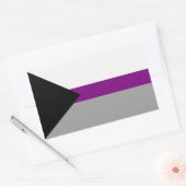 Demisexual Pride Rechthoekige Sticker (Envelop)