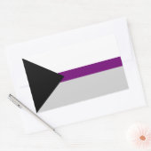 Demisexual Pride Rectangle Sticker (Envelop)