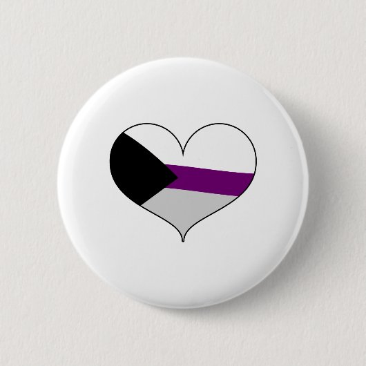 Demisexual Pride Ronde Button 5,7 Cm (Voorkant)