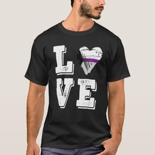 Demisexual Pride Vlag Liefde Demisexual T-shirt (Voorkant)