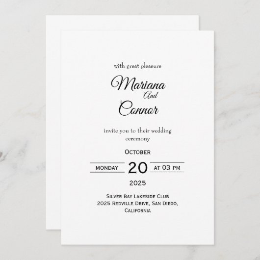 Demo 4 uitnodiging (Voorkant / Achterkant)