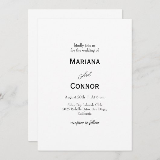 Démo 6 Invitation (Devant / Derrière)