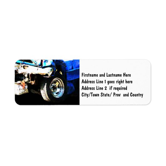 Demo Derby Car Etiket (Voorkant)