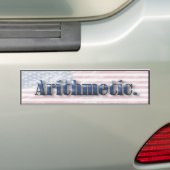 Democraat Arithmetic Bumpersticker (Op auto)