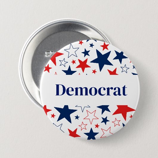 Democraat Button Pin (Voorkant /achterkant)