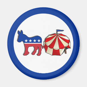 Democraat Circus Donkey Magnet Magneet