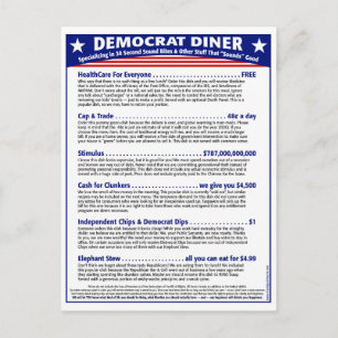 Democraat Diner Briefkaart