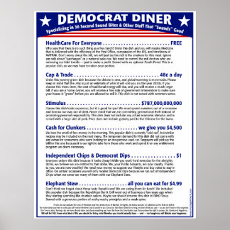 Democraat Diner Poster