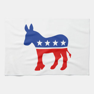 Democraat Donkey American MoJo Kitchen Towels Theedoek