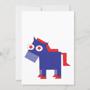 Democraat Donkey Blank Kaart