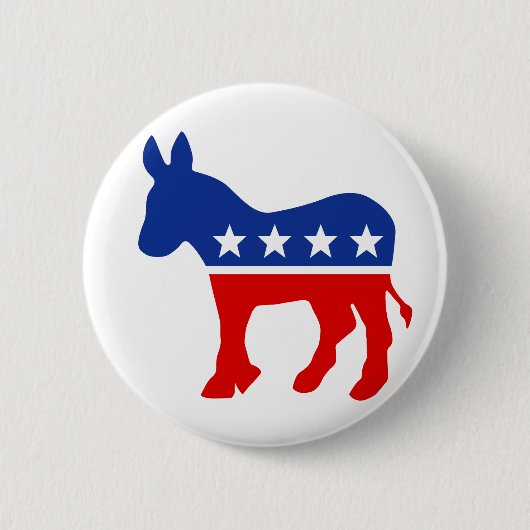 Democraat Donkey Button (Voorkant)