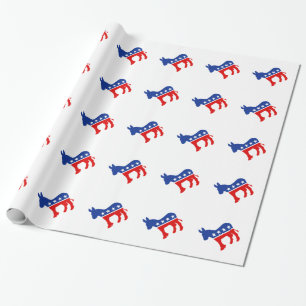 Democraat Donkey Cadeaupapier
