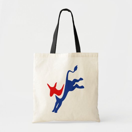 Democraat Donkey Canvas tas (Voorkant)