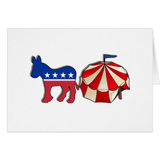 Democraat Donkey Circus (Voorkant Horizontaal)