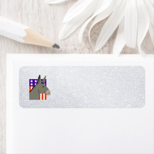 democraat donkey etiket (Insitu)