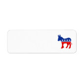 Democraat Donkey Label (Voorkant)