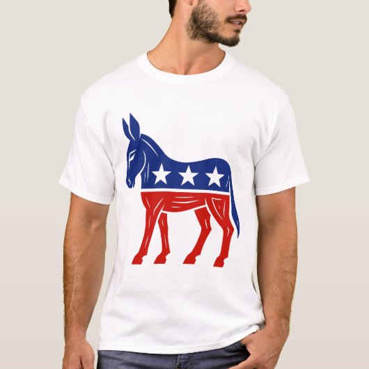 🐴 Democraat Donkey Liberal T-shirt (Voorkant)