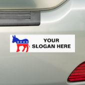 Democraat Donkey Logo Bumpersticker (Op auto)
