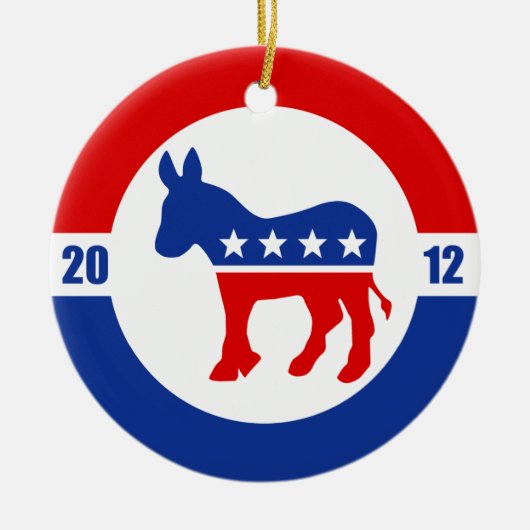 Democraat Donkey Ornament (Voorkant)
