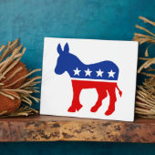 Democraat Donkey Plaque Fotoplaat (Zijkant)