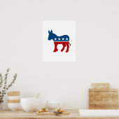 Democraat Donkey Poster (Keuken)
