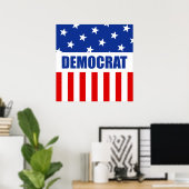 Democraat Donkey Poster (Thuiskantoor)