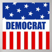 Democraat Donkey Poster (Voorkant)