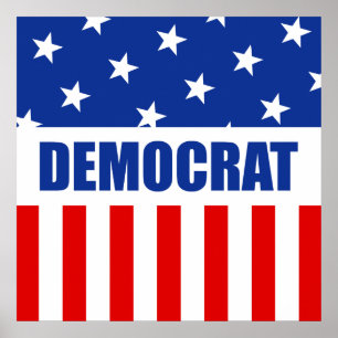 Democraat Donkey Poster