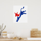 Democraat Donkey Poster (Keuken)